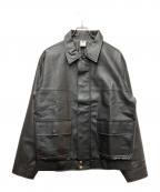 ELEMENTエレメント）の古着「フェイクレザージャケット」｜ブラック