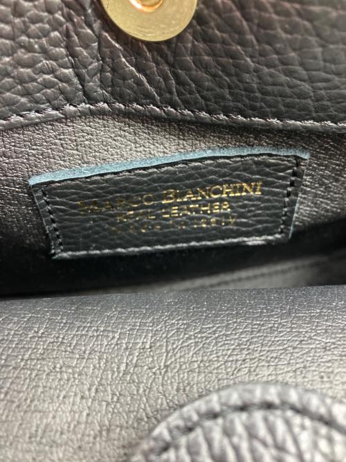 MARCO BIANCHINI（マルコビアンキーニ）MARCO BIANCHINI (マルコビアンキーニ) 2WAYショルダーバッグ ブラックの古着・服飾アイテム