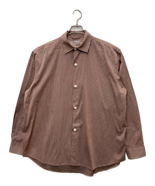 mfpen（エムエフペン）mfpen (エムエフペン) 長袖シャツ ブラウン×レッド サイズ:Mの古着・服飾アイテム
