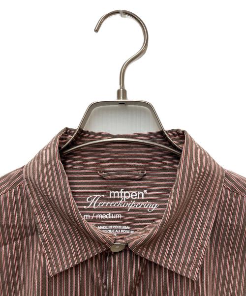 mfpen（エムエフペン）mfpen (エムエフペン) 長袖シャツ ブラウン×レッド サイズ:Mの古着・服飾アイテム