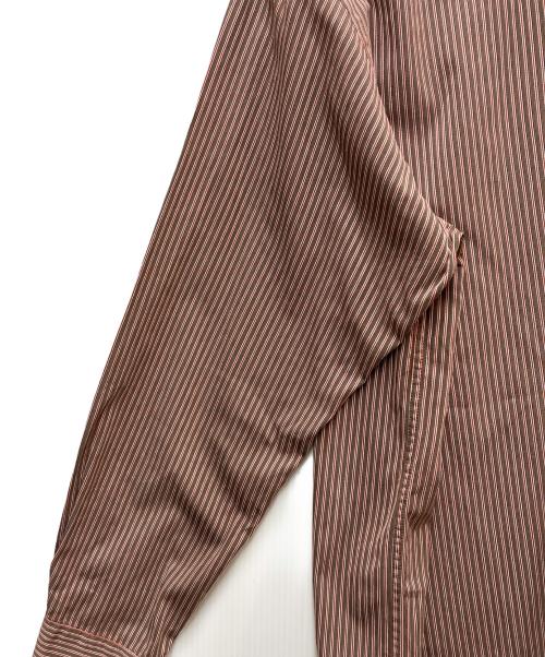 mfpen（エムエフペン）mfpen (エムエフペン) 長袖シャツ ブラウン×レッド サイズ:Mの古着・服飾アイテム