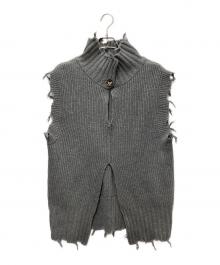 PERVERZE（パーバーズ）の古着「ノースリーブニット」｜グレー