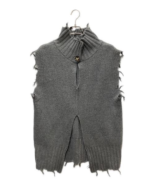 PERVERZE（パーバーズ）PERVERZE (パーバーズ) ノースリーブニット グレー サイズ:Freeの古着・服飾アイテム