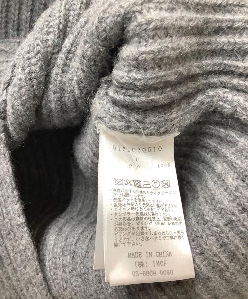 PERVERZE（パーバーズ）PERVERZE (パーバーズ) ノースリーブニット グレー サイズ:Freeの古着・服飾アイテム