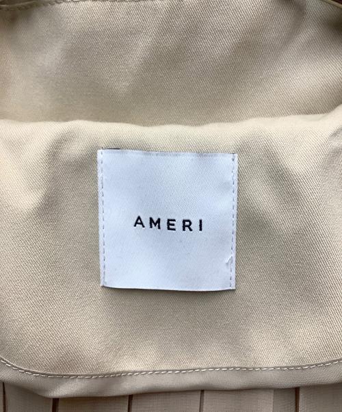 Ameri（アメリ）Ameri (アメリ) バックプリーツトレンチコート カーキ サイズ:FREEの古着・服飾アイテム