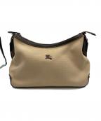 BURBERRY BLUE LABELバーバリー ブルー レーベル）の古着「ショルダーバッグ」｜ベージュ×ダークブラウン