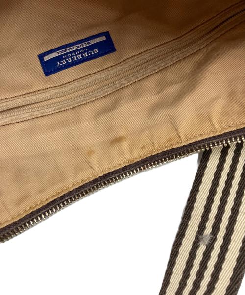BURBERRY BLUE LABEL（バーバリー ブルー レーベル）BURBERRY BLUE LABEL (バーバリー ブルー レーベル) ショルダーバッグ ベージュ×ダークブラウンの古着・服飾アイテム