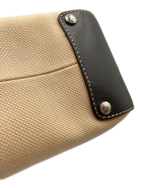 BURBERRY BLUE LABEL（バーバリー ブルー レーベル）BURBERRY BLUE LABEL (バーバリー ブルー レーベル) ショルダーバッグ ベージュ×ダークブラウンの古着・服飾アイテム