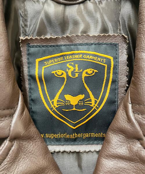 SUPERIOR leather（スーペリア レザー）SUPERIOR leather (スーペリア レザー) レザージャケット ブラウン サイズ:SIZE 不明の古着・服飾アイテム