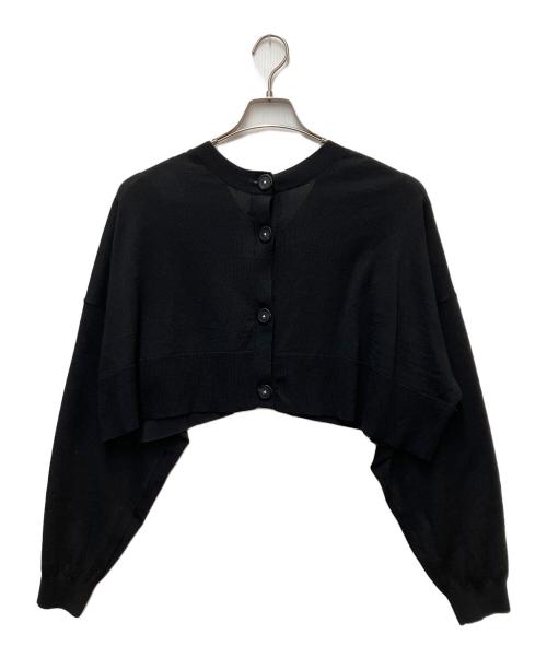 ENFOLD（エンフォルド）ENFOLD (エンフォルド) 薄手カーディガン ブラック サイズ:SIZE 38の古着・服飾アイテム