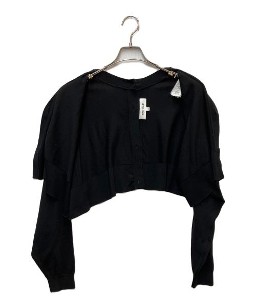 ENFOLD（エンフォルド）ENFOLD (エンフォルド) 薄手カーディガン ブラック サイズ:SIZE 38の古着・服飾アイテム
