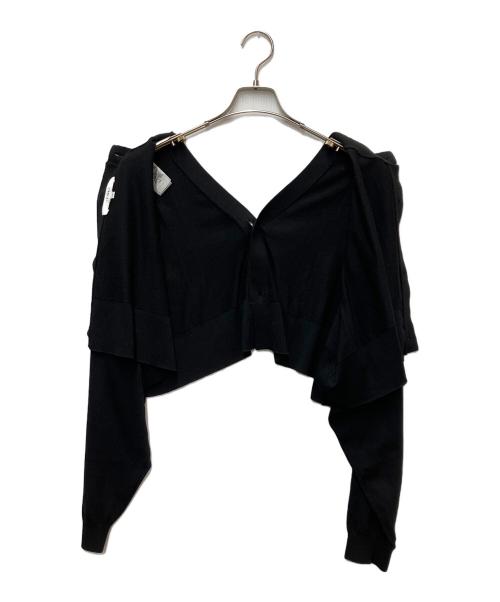 ENFOLD（エンフォルド）ENFOLD (エンフォルド) 薄手カーディガン ブラック サイズ:SIZE 38の古着・服飾アイテム