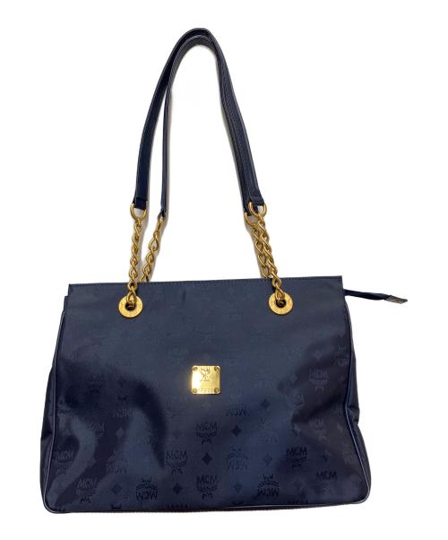 MCM（エムシーエム）MCM (エムシーエム) トートバッグ ネイビーの古着・服飾アイテム