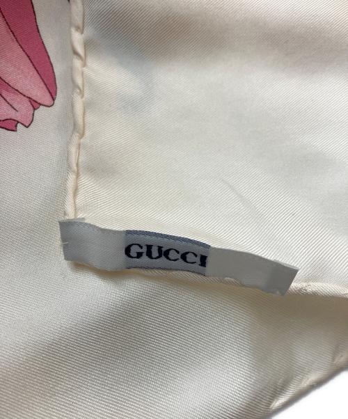 GUCCI（グッチ）GUCCI (グッチ) シルクスカーフ ベージュの古着・服飾アイテム