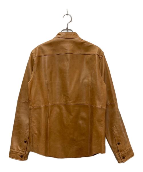 TAKEO KIKUCHI（タケオキクチ）TAKEO KIKUCHI (タケオキクチ) ラムレザージャケット ブラウン サイズ:SIZE 4の古着・服飾アイテム