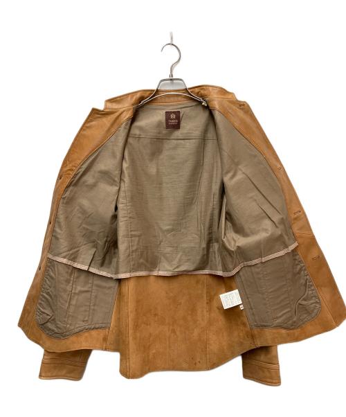 TAKEO KIKUCHI（タケオキクチ）TAKEO KIKUCHI (タケオキクチ) ラムレザージャケット ブラウン サイズ:SIZE 4の古着・服飾アイテム
