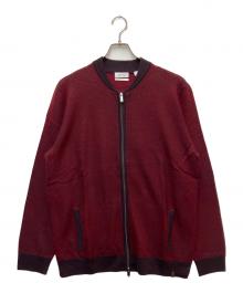 Calvin Klein（カルバンクライン）の古着「ニットジャケット」｜レッド