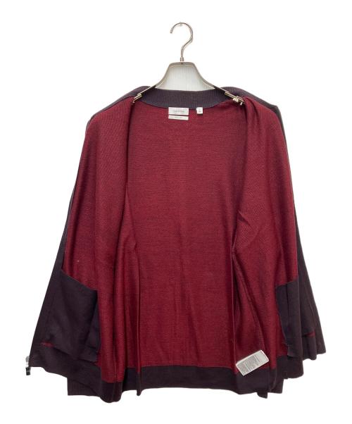 Calvin Klein（カルバンクライン）Calvin Klein (カルバンクライン) ニットジャケット レッド サイズ:SIZE XLの古着・服飾アイテム