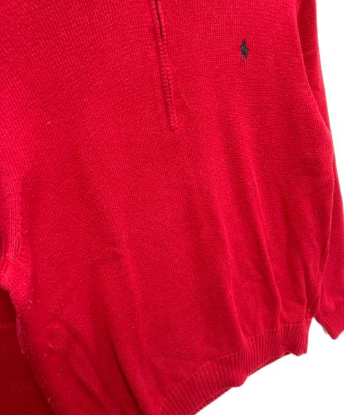 POLO RALPH LAUREN（ポロ・ラルフローレン）POLO RALPH LAUREN (ポロ・ラルフローレン) 厚手ニット レッド サイズ:Lの古着・服飾アイテム