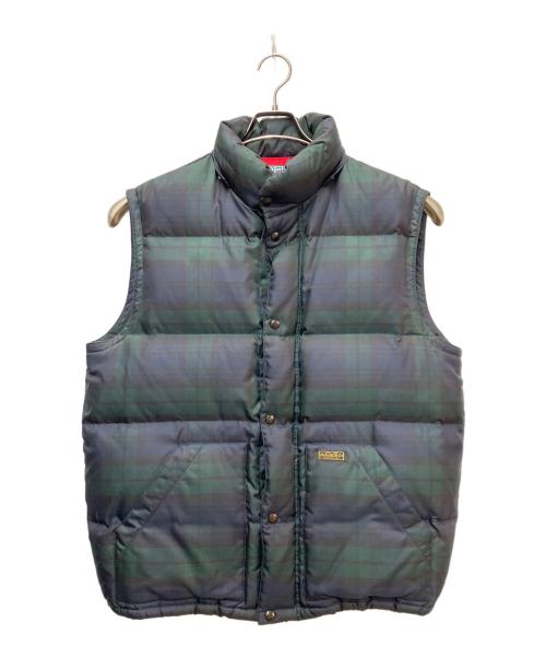 POLO RALPH LAUREN（ポロ・ラルフローレン）POLO RALPH LAUREN (ポロ・ラルフローレン) ダウンベスト グリーン×ネイビー サイズ:Lの古着・服飾アイテム