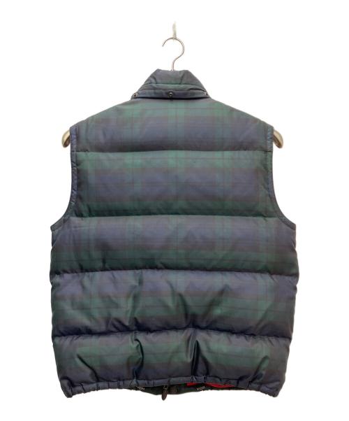 POLO RALPH LAUREN（ポロ・ラルフローレン）POLO RALPH LAUREN (ポロ・ラルフローレン) ダウンベスト グリーン×ネイビー サイズ:Lの古着・服飾アイテム