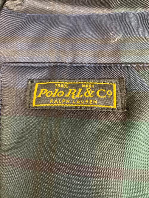 POLO RALPH LAUREN（ポロ・ラルフローレン）POLO RALPH LAUREN (ポロ・ラルフローレン) ダウンベスト グリーン×ネイビー サイズ:Lの古着・服飾アイテム