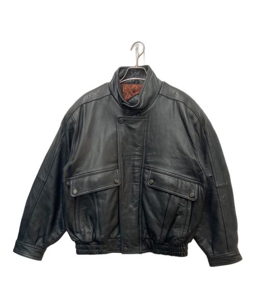 URBAN（アーバン）URBAN (アーバン) レザージャケット ブラック サイズ:38の古着・服飾アイテム