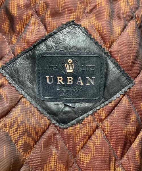 URBAN（アーバン）URBAN (アーバン) レザージャケット ブラック サイズ:38の古着・服飾アイテム