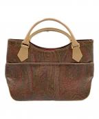 ETROエトロ）の古着「ハンドバッグ」｜ブラウン