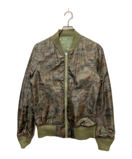 ALPHA INDUSTRIES INC.（アルファインダストリーズ）ALPHA INDUSTRIES INC. (アルファインダストリーズ) リバーシブルブルゾン オリーブ サイズ:Mの古着・服飾アイテム