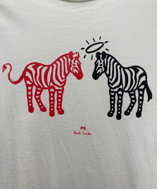 PAUL SMITH（ポールスミス）PAUL SMITH (ポールスミス) 半袖カットソー ホワイト サイズ:Mの古着・服飾アイテム