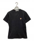 maison kitsuneメゾンキツネ）の古着「半袖カットソー」｜ブラック