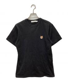 maison kitsune（メゾンキツネ）の古着「半袖カットソー」｜ブラック