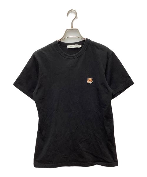 maison kitsune（メゾンキツネ）maison kitsune (メゾンキツネ) 半袖カットソー ブラック サイズ:32の古着・服飾アイテム