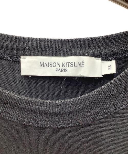 maison kitsune（メゾンキツネ）maison kitsune (メゾンキツネ) 半袖カットソー ブラック サイズ:32の古着・服飾アイテム