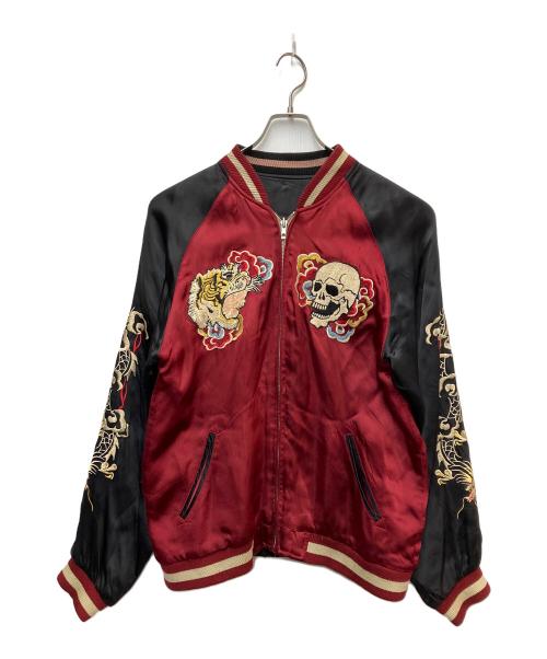 satori（サトリ）satori (サトリ) リバーシブルスカジャン ブラック×レッド サイズ:Lの古着・服飾アイテム