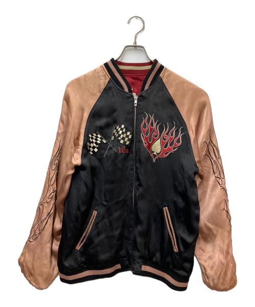 satori（サトリ）satori (サトリ) リバーシブルスカジャン ブラック×レッド サイズ:Lの古着・服飾アイテム