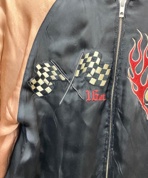 satori（サトリ）satori (サトリ) リバーシブルスカジャン ブラック×レッド サイズ:Lの古着・服飾アイテム