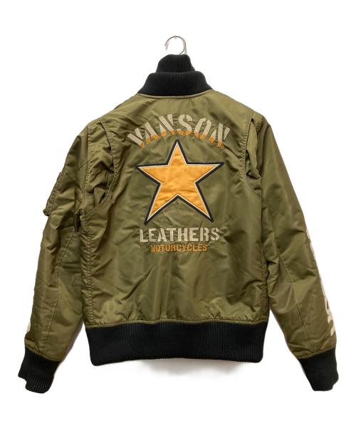 VANSON（バンソン）VANSON (バンソン) フライトジャケット オリーブ サイズ:Mの古着・服飾アイテム