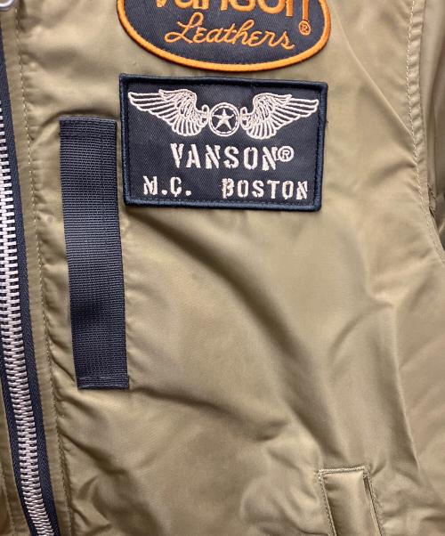 VANSON（バンソン）VANSON (バンソン) フライトジャケット オリーブ サイズ:Mの古着・服飾アイテム