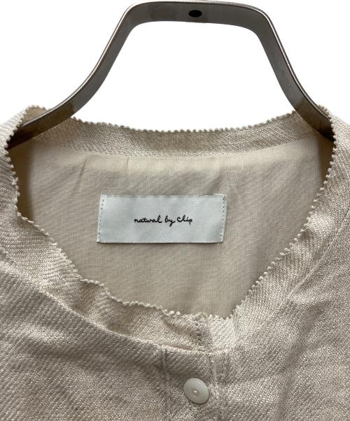 Natural by clip（ナチュラル バイ クリップ）Natural by clip (ナチュラル バイ クリップ) 長袖ワンピース ホワイト サイズ:SIZE Freeの古着・服飾アイテム