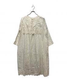 studio clip（スタジオクリップ）の古着「長袖ワンピース」｜ホワイト