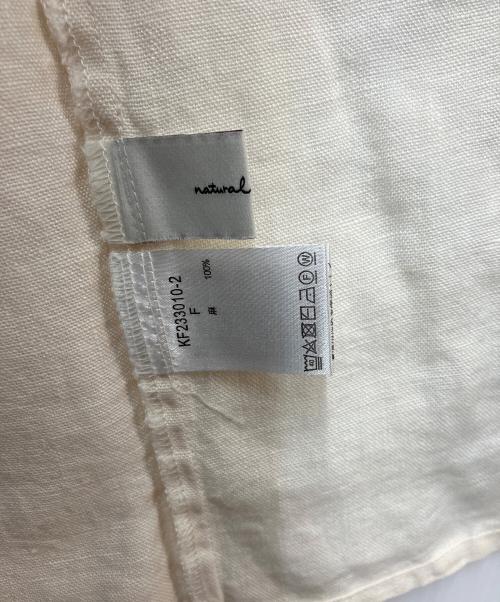 Natural by clip（ナチュラル バイ クリップ）Natural by clip (ナチュラル バイ クリップ) リネンコートワンピース ホワイト サイズ:Free 未使用品の古着・服飾アイテム