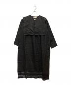 Natural by clipナチュラル バイ クリップ）の古着「長袖ワンピース」｜ブラック