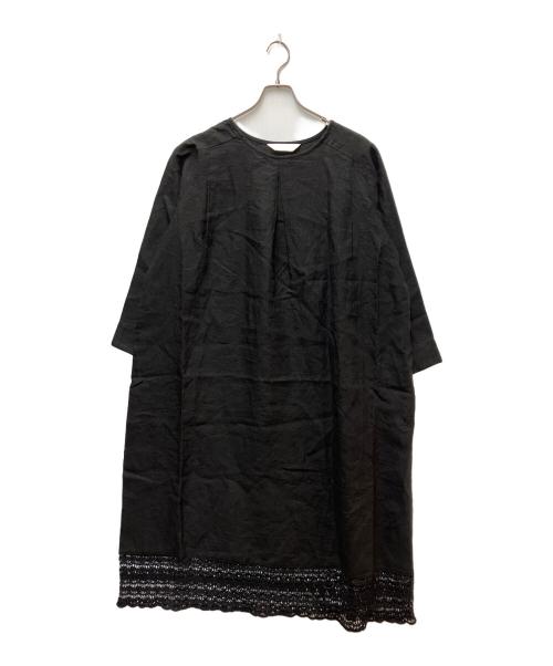 Natural by clip（ナチュラル バイ クリップ）Natural by clip (ナチュラル バイ クリップ) 長袖ワンピース ブラック サイズ:Free 未使用品の古着・服飾アイテム