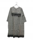 studio clipスタジオクリップ）の古着「長袖ワンピース」｜ブラック×ホワイト