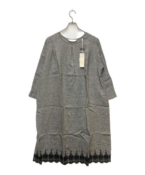 studio clip（スタジオクリップ）studio clip (スタジオクリップ) 長袖ワンピース ブラック×ホワイト サイズ:SIZE Freeの古着・服飾アイテム