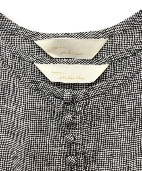 studio clip（スタジオクリップ）studio clip (スタジオクリップ) 長袖ワンピース ブラック×ホワイト サイズ:SIZE Freeの古着・服飾アイテム