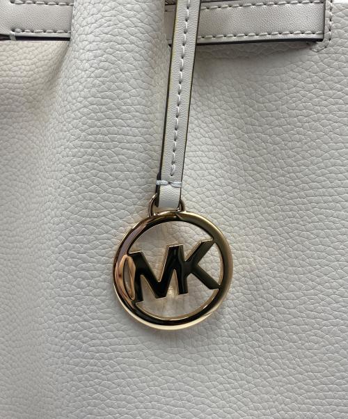 MICHAEL KORS（マイケル・コース）MICHAEL KORS (マイケル・コース) トートバッグ ホワイトの古着・服飾アイテム