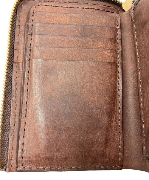 RYU（リュウ）RYU (リュウ) L字ファスナー財布 ブラウンの古着・服飾アイテム
